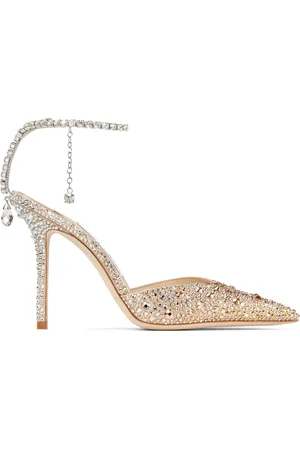 Jimmy Choo 100mm Saeda crystal-embellished pumps