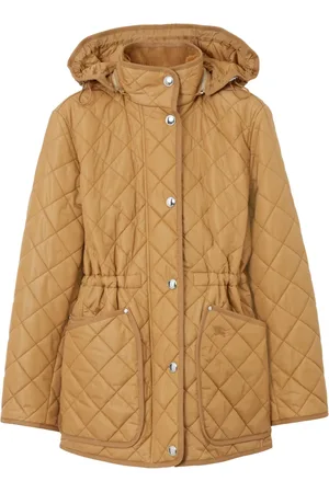 Burberry Diamond-quilted hooded jacket