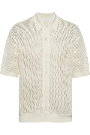Prada Embroidered-logo knitted polo