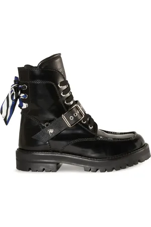 Puccini Marmo-print leather boots