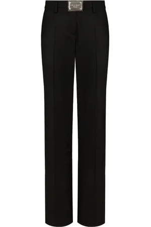 Dolce & Gabbana Logo-plaque straight-leg trousers