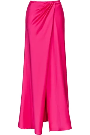 Pinko Draped front-slit maxi skirt