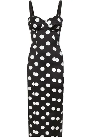 Dolce & Gabbana Polka dot-print satin dress