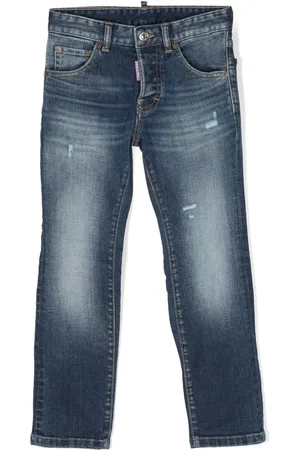 Dsquared2 Logo-patch distressed jeans