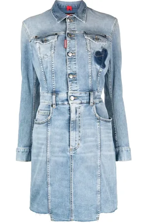 Dsquared2 Button-up denim shirt dress