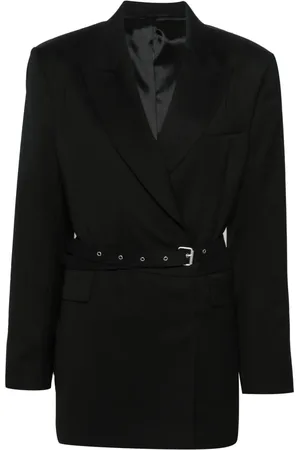 Acne Studios Double-breasted herringbone blazer