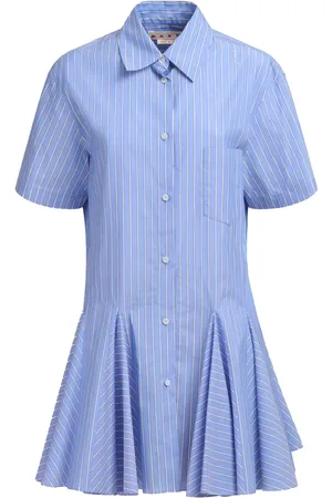 Marni Striped shirt mini dress