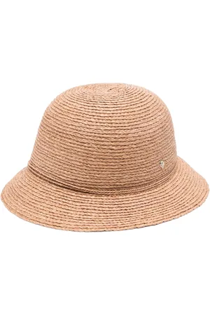 HELEN Bow-detailing raffia sun hat