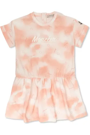 Moncler Logo-print tie-dye dress