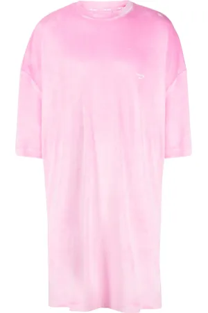 TEAM WANG design Sparkles velvet shirtdress