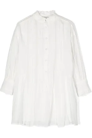 PHILOSOPHY DI LORENZO SERAFINI Pintuck-detail cotton dress