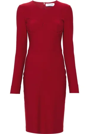 BLUMARINE Bra-pattern jersey midi dress