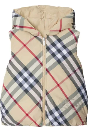 Burberry Reversible check nylon padded gilet