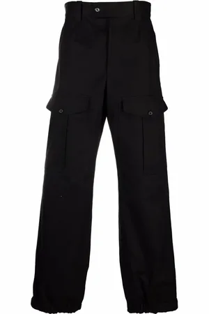 Alexander McQueen Flap-pocket cotton trousers