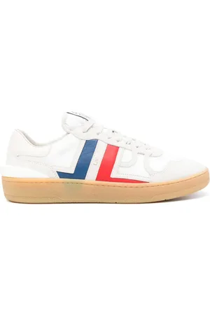 Lanvin Clay suede-panels mesh sneakers