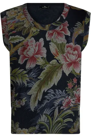 Etro Floral-print round-neck vest
