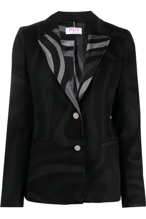 Puccini Marmo-print single-breasted blazer