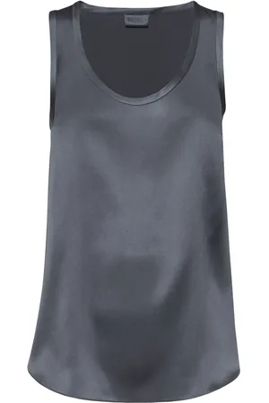 Brunello Cucinelli Sleeveless silk top
