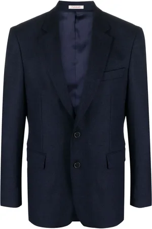 Fursac Virgin wool-blend single-breasted blazer