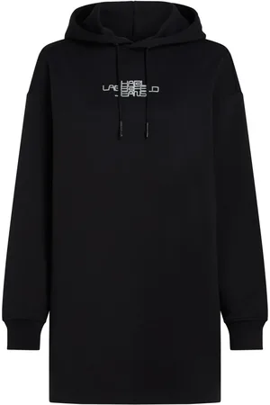 Karl Lagerfeld Logo-print hooded dress