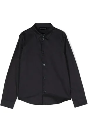 Emporio Armani Logo-jacquard cotton shirt