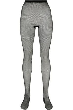 MAISON CLOSE Fishnet lurex-detail tights
