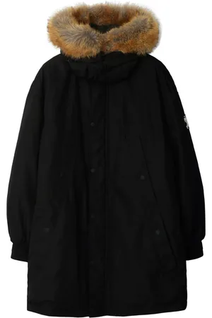 Burberry Faux-fur-hood parka coat