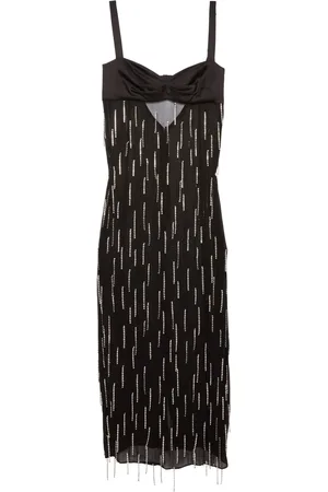 FLEUR DU MAL Dangling Stones midi dress