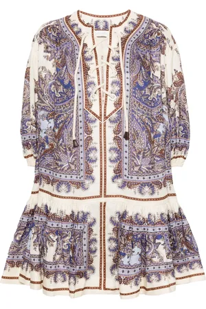 ZIMMERMANN Ottie paisley-print mini dress