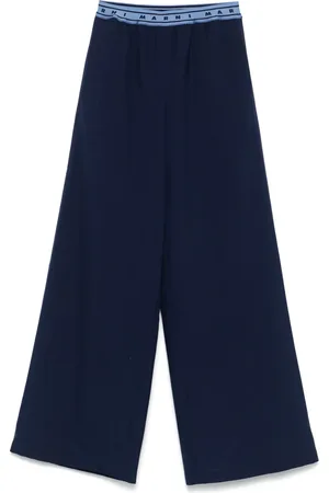 Marni Logo-band wool trousers