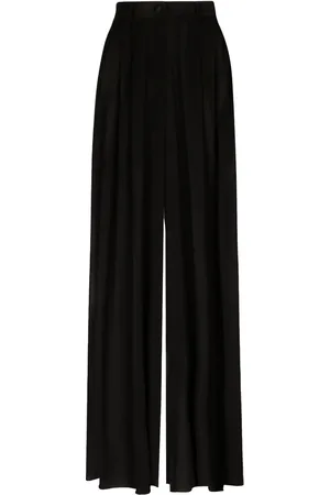 Dolce & Gabbana Wide-leg stretch-silk trousers