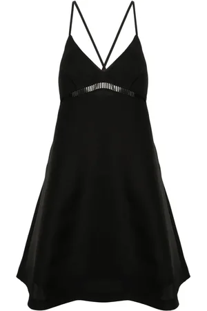 SACAI Faille flared midi dress