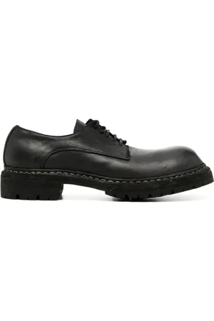 GUIDI Horse full grain derby shoes
