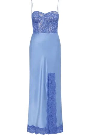 Rebecca Vallance Larisa lace-embellished silk dress