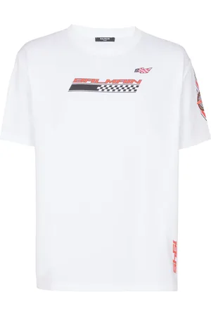 Balmain Racing cotton T-shirt