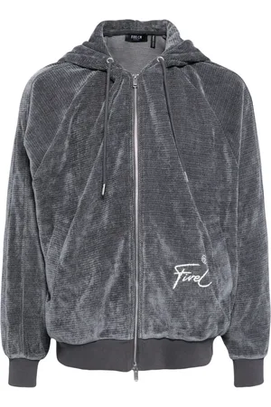 FIVE CM Logo-embroidered hooded jacket