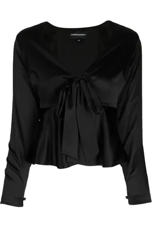 Cynthia Rowley V-neck silk blouse