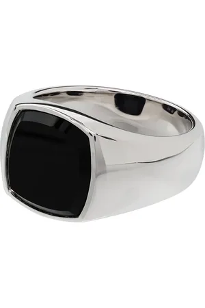 TOM WOOD Onyx square signet ring