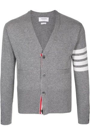 Thom Browne 4-Bar V-neck cashmere cardigan