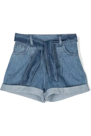 PHILOSOPHY DI LORENZO SERAFINI Belted-waist denim shorts
