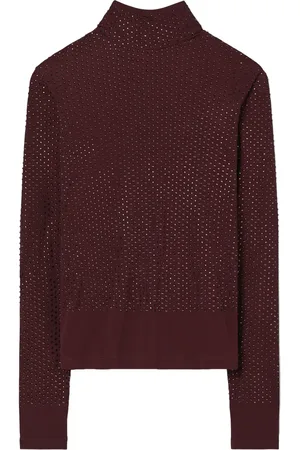 Tory Burch Crystal-embellished turtleneck