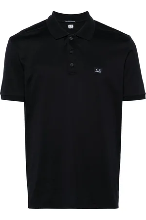 C.P. Company Logo-patch jersey polo shirt