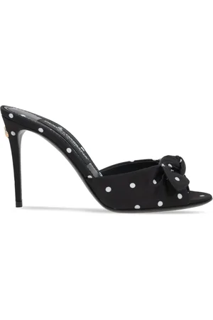 Dolce & Gabbana Keira 90mm polka-dot satin mules
