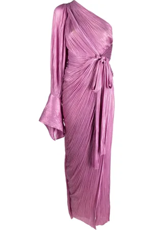 MARIA LUCIA HOHAN Palmer pliss??-pleated gown