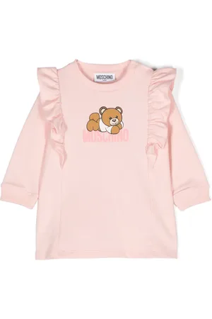 Moschino Teddy Bear-print organic cotton minidress