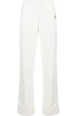 Casablanca Logo-patch side-stripe fleece track pants