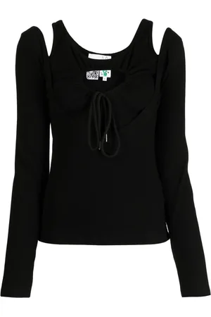 Natasha Zinko Heart cut-out long-sleeve T-shirt