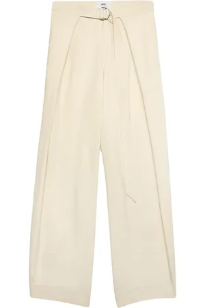 Ami Layered wide-leg trousers