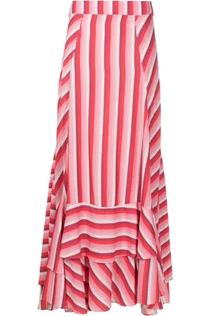 AMIR SLAMA Stripe-print maxi skirt