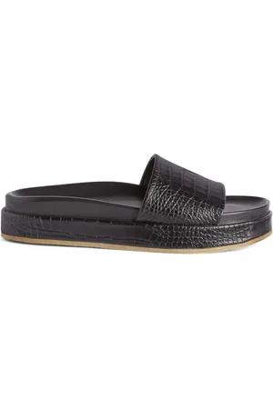 Giuseppe Zanotti GZ-Indi crocodile-embossed slides